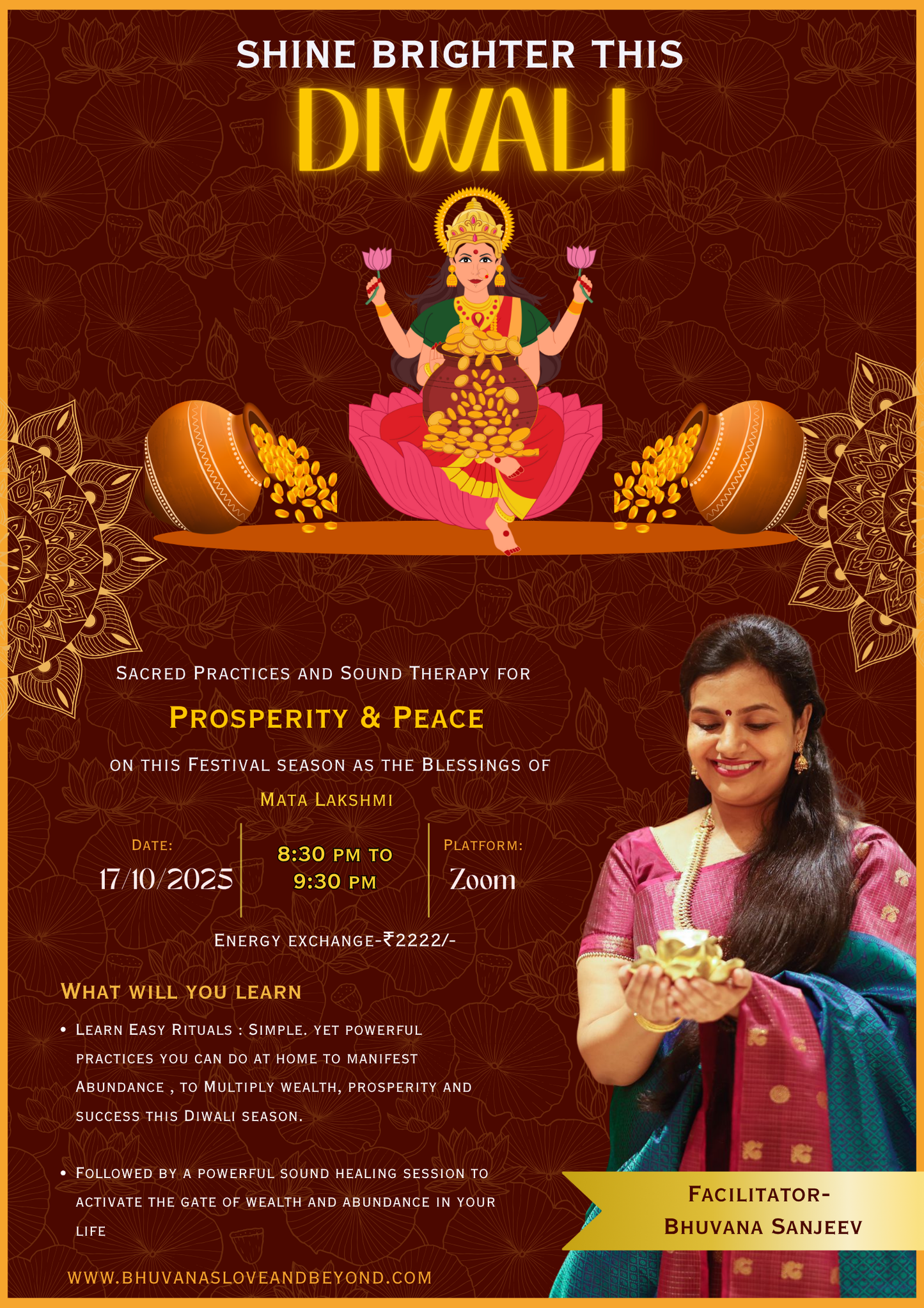 Shine Brighter this Diwali: Sacred Practices and Sound Therapy for Prosperity & Peace
